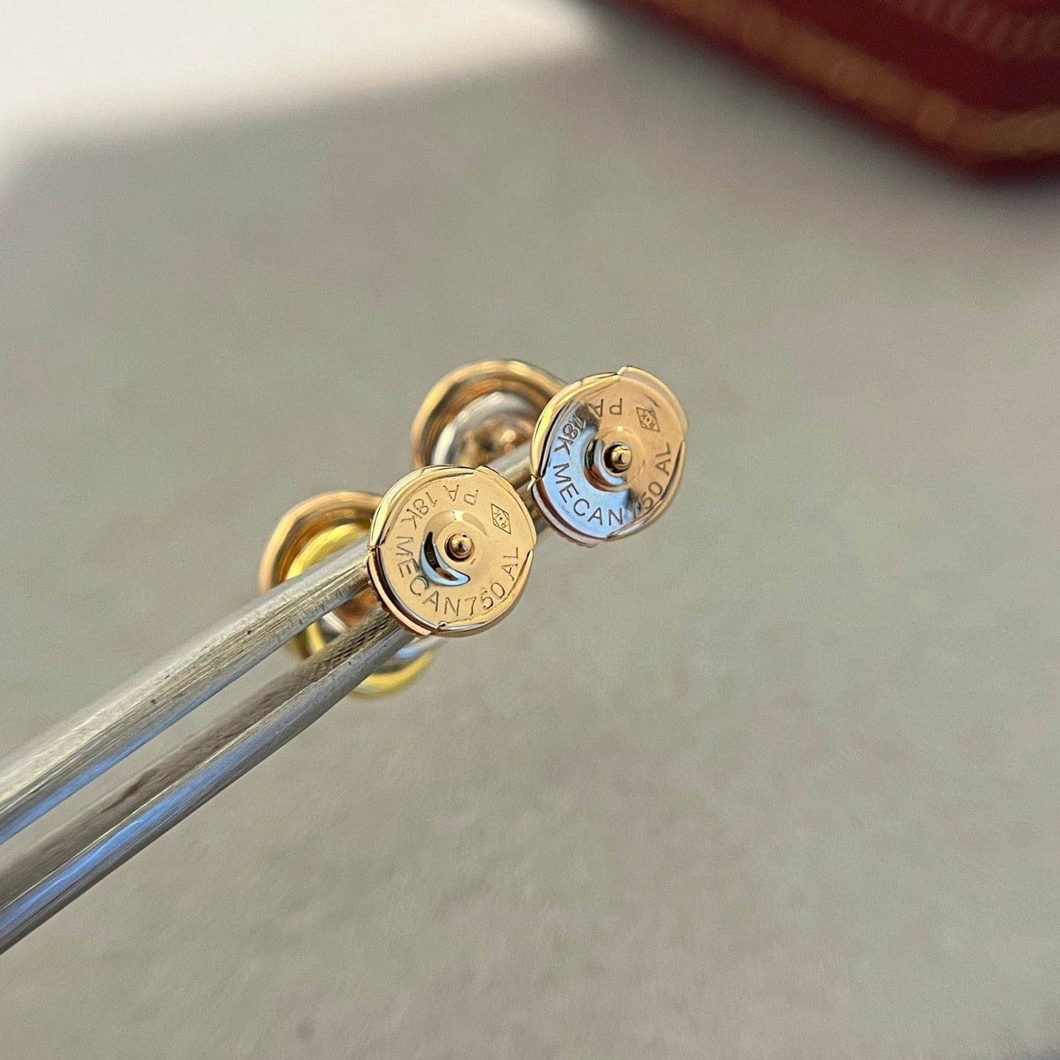 CARTIER TRINITY DIAMOND MINI STUD EARRINGS