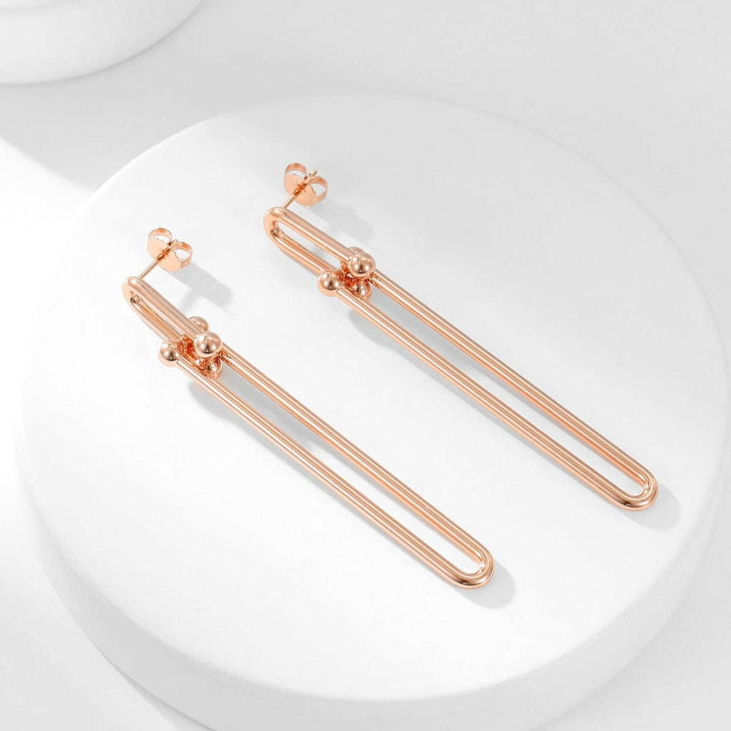 TIFFANY HARDWEAR LONG DROP EARRINGS