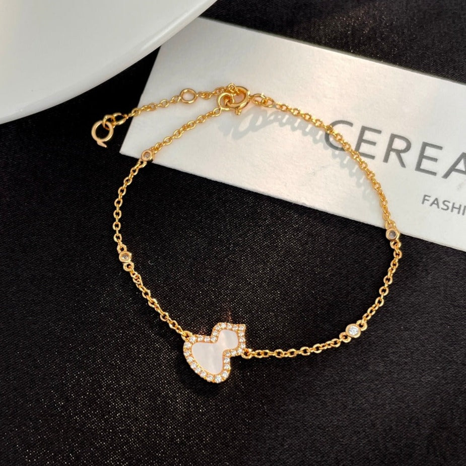 QEELIN WULU DIAMOND 1 MOTIF PINK GOLD BRACELET