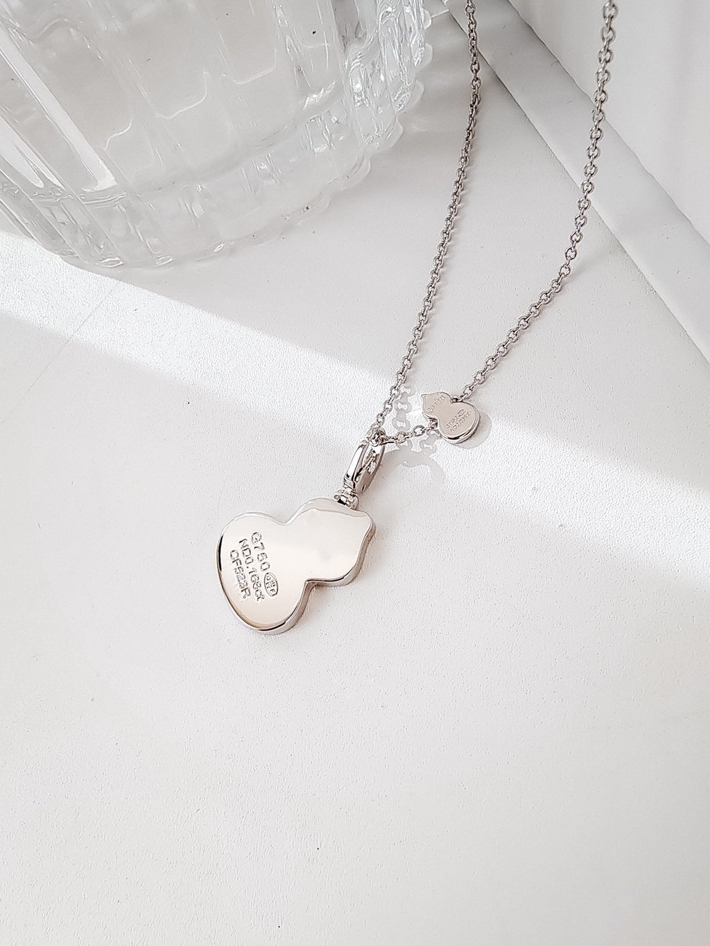 QEELIN WULU 2 MOTIF ONYX SILVER NECKLACE