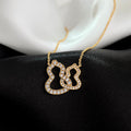 QEELIN WULU DOUBLE DIAMOND NECKLACE