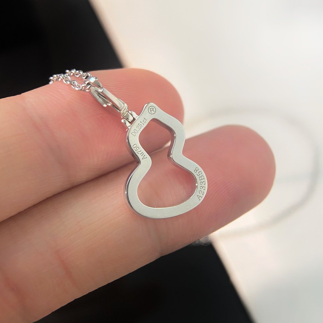 QEELIN WULU 2 MOTIF DIAMOND SILVER NECKLACE