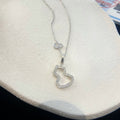 QEELIN WULU 2 MOTIF DIAMOND SILVER NECKLACE