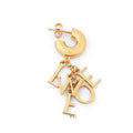 LOEWE LOEW LOGO GOLD DROP EARRINGS
