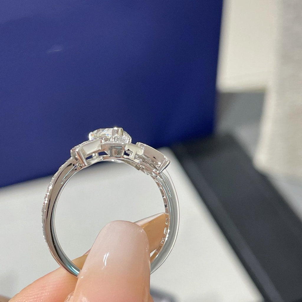 CHAUMET SOIR DE FETE SILVER DIAMOND RING