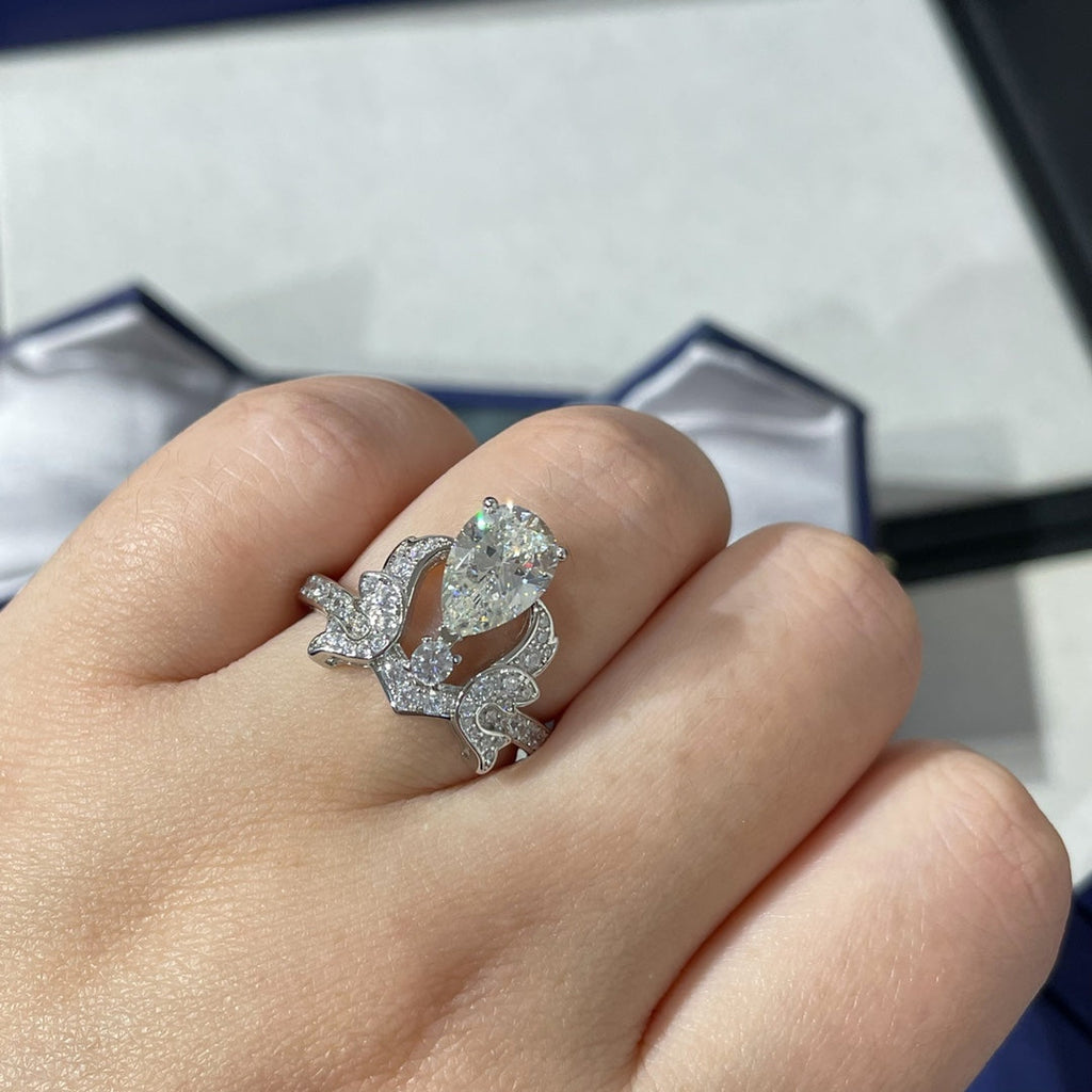 CHAUMET SOIR DE FETE SILVER DIAMOND RING