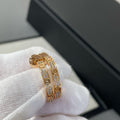 CARTIER LOVE DIAMOND PINK GOLD HOOP EARRINGS