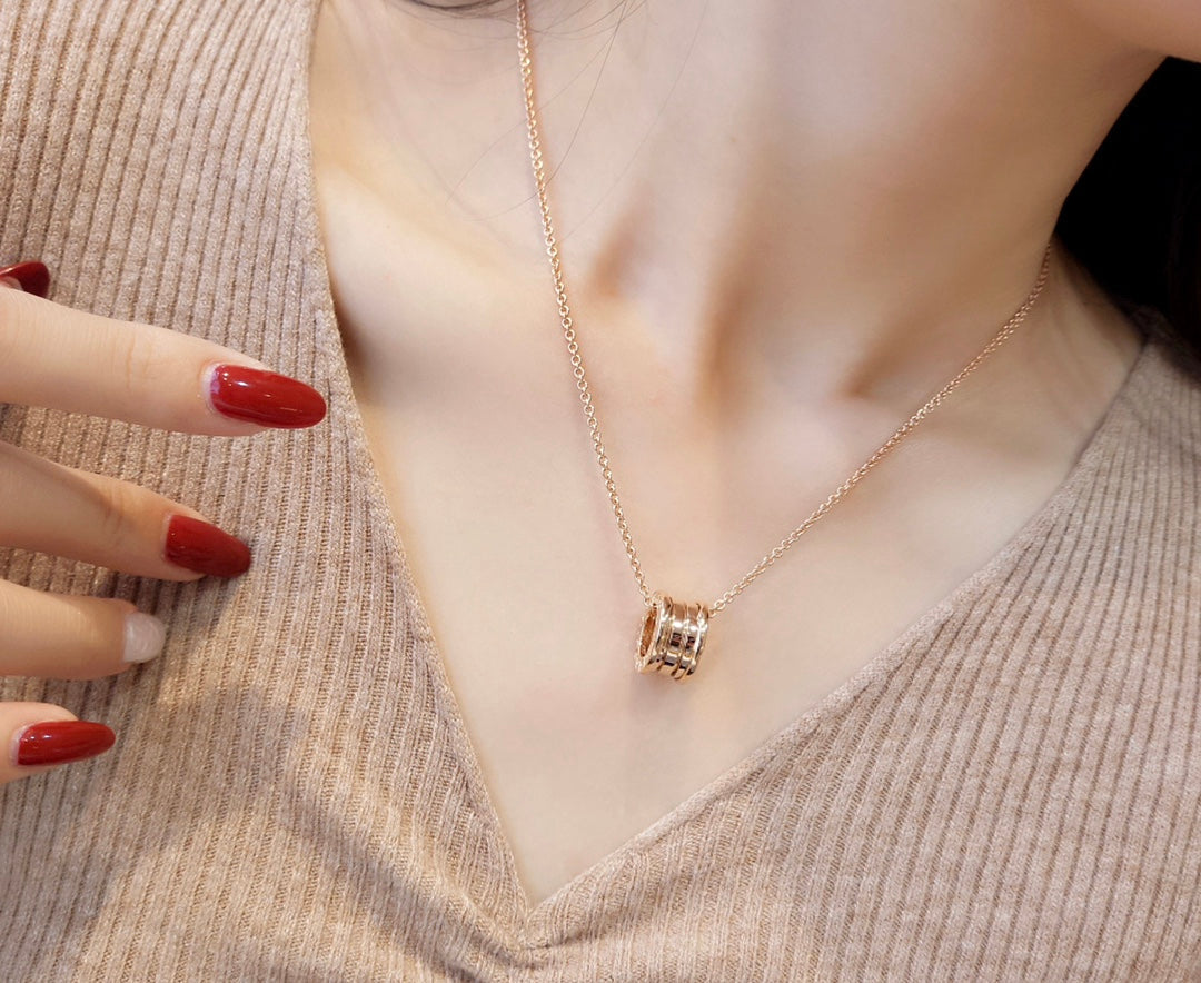 Bvlgari ZERO 1 PINK GOLD NECKLACE