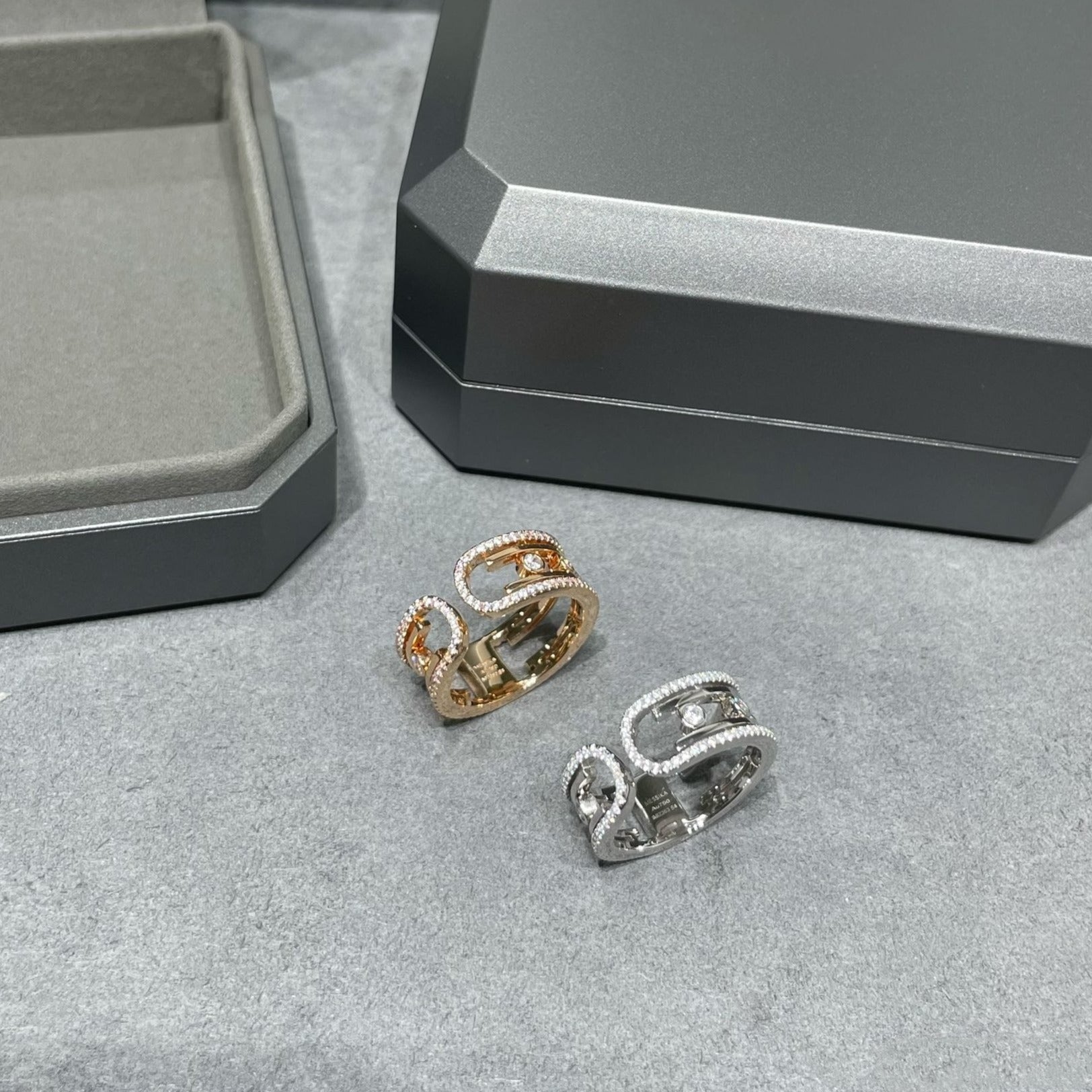 MESSIKA MOVE 10TH DIAMOND OPEN RING