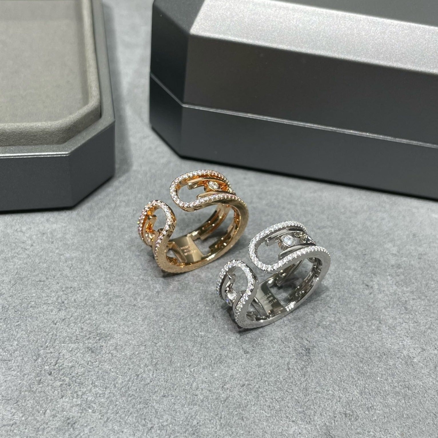 MESSIKA MOVE 10TH DIAMOND OPEN RING