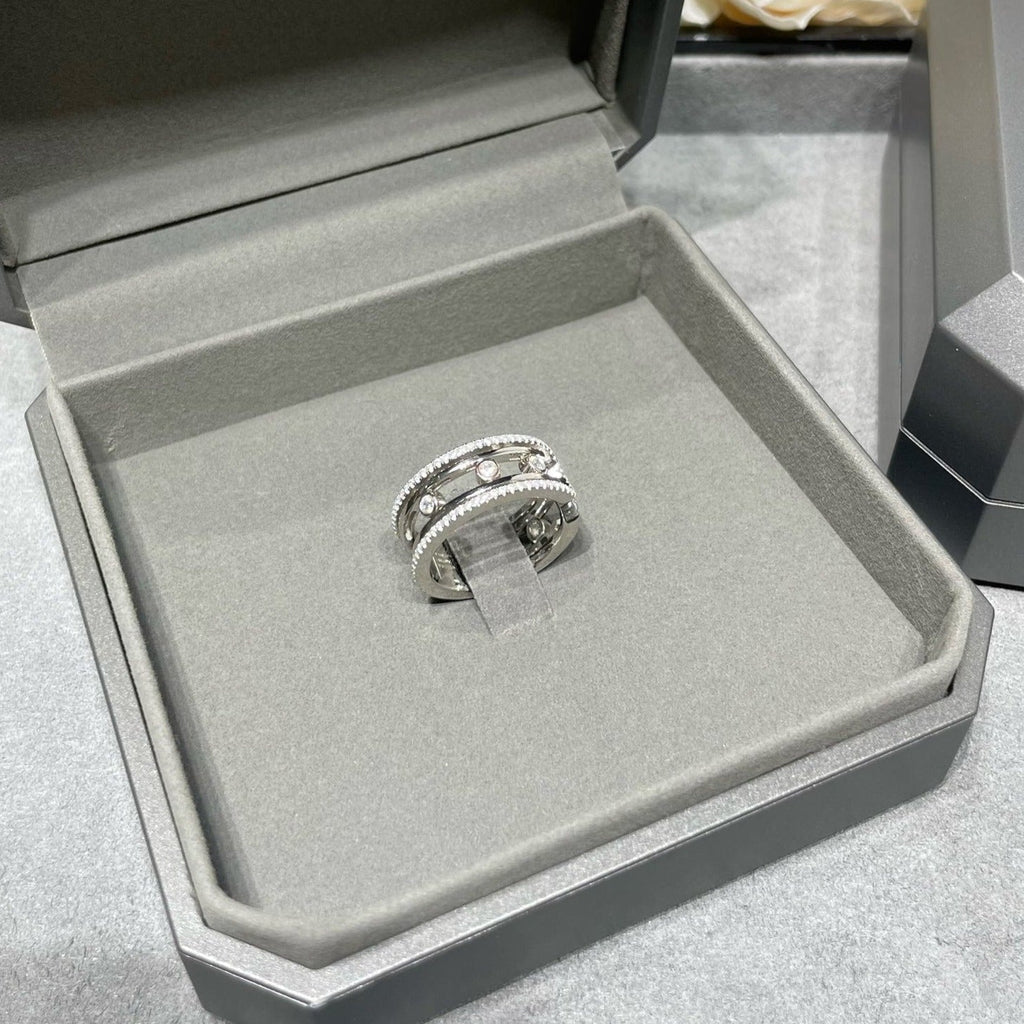 MESSIKA MOVE 10TH DIAMOND OPEN RING