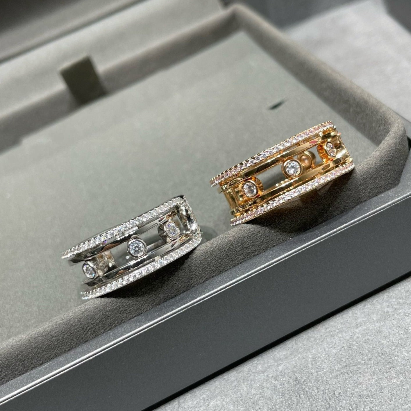 MESSIKA MOVE 10TH DIAMOND OPEN RING