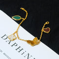 Van Cleef & Arpels LUCKY SPRING 5 MOTIF GOLD BRACELET