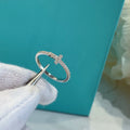 TIFFANY T SMALL RING DIAMOND SILVER