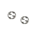 GUCCI INTERLOCKING G EARRINGS SILVER