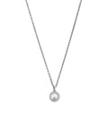 CHOPARD HAPPY PEDANT SILVER DIAMOND NECKLACE