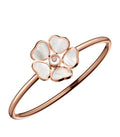 CHOPARD HAPPY HEART WHITE MOP PINK GOLD DIAMOND BRACELET
