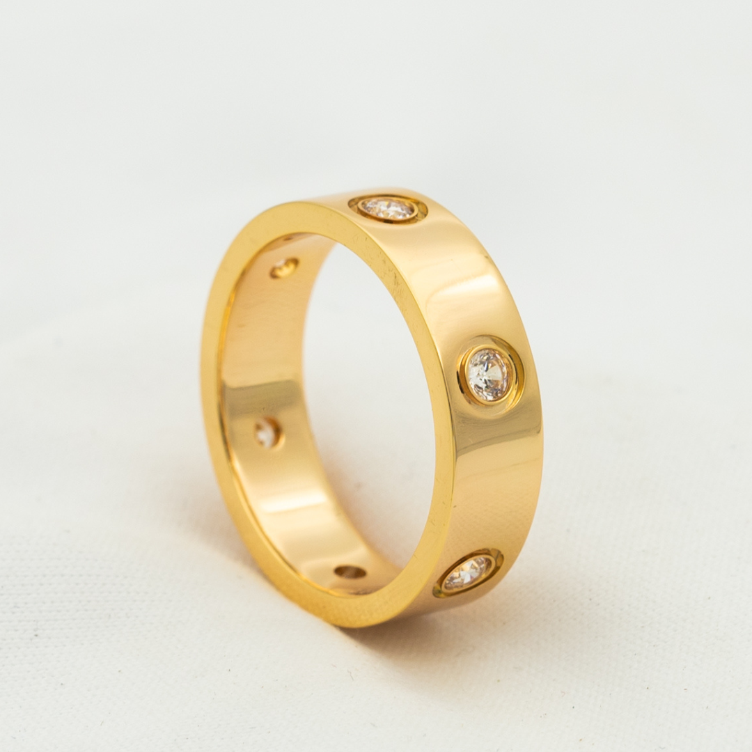 CARTIER LOVE RING 5.5MM 6 DIAMONDS