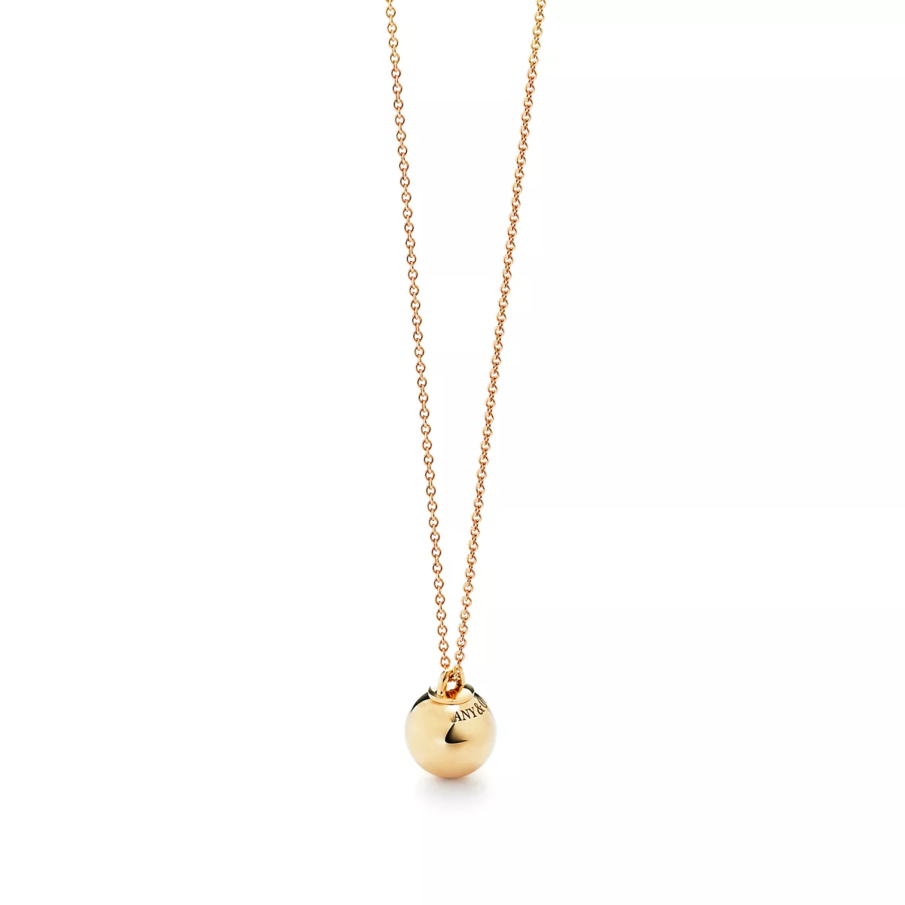 TIFFANY BALL PENDANT 12.75MM NECKLACE