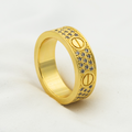 CARTIER LOVE RING 6.5MM DIAMONDS PAVED