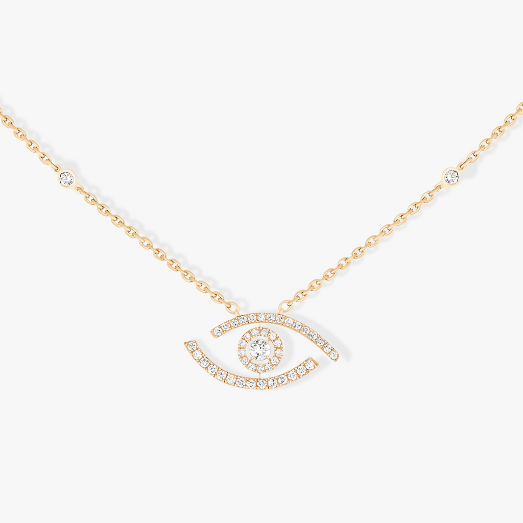 MESSIKA LUCKY EYE PAVED NECKLACE DIAMOND
