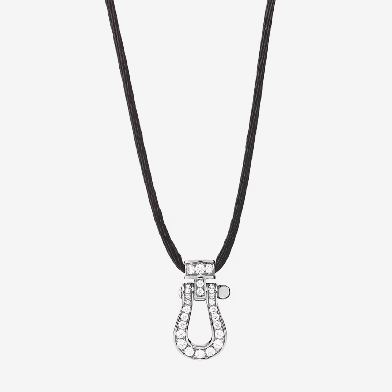 FRED FORCE 10 PENDANT FULL DIAMOND NECKLACE MEDIUM MODEL