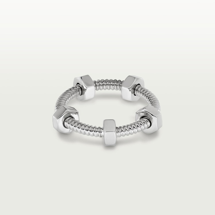 CARTIER NUTS AND BOLTS SILVER RING