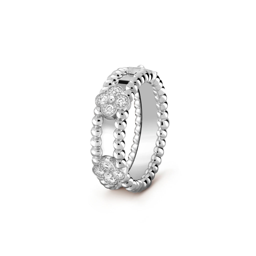 Van Cleef & Arpels PERLEE SILVER DIAMOND RING
