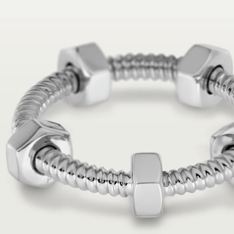 CARTIER NUTS AND BOLTS SILVER RING