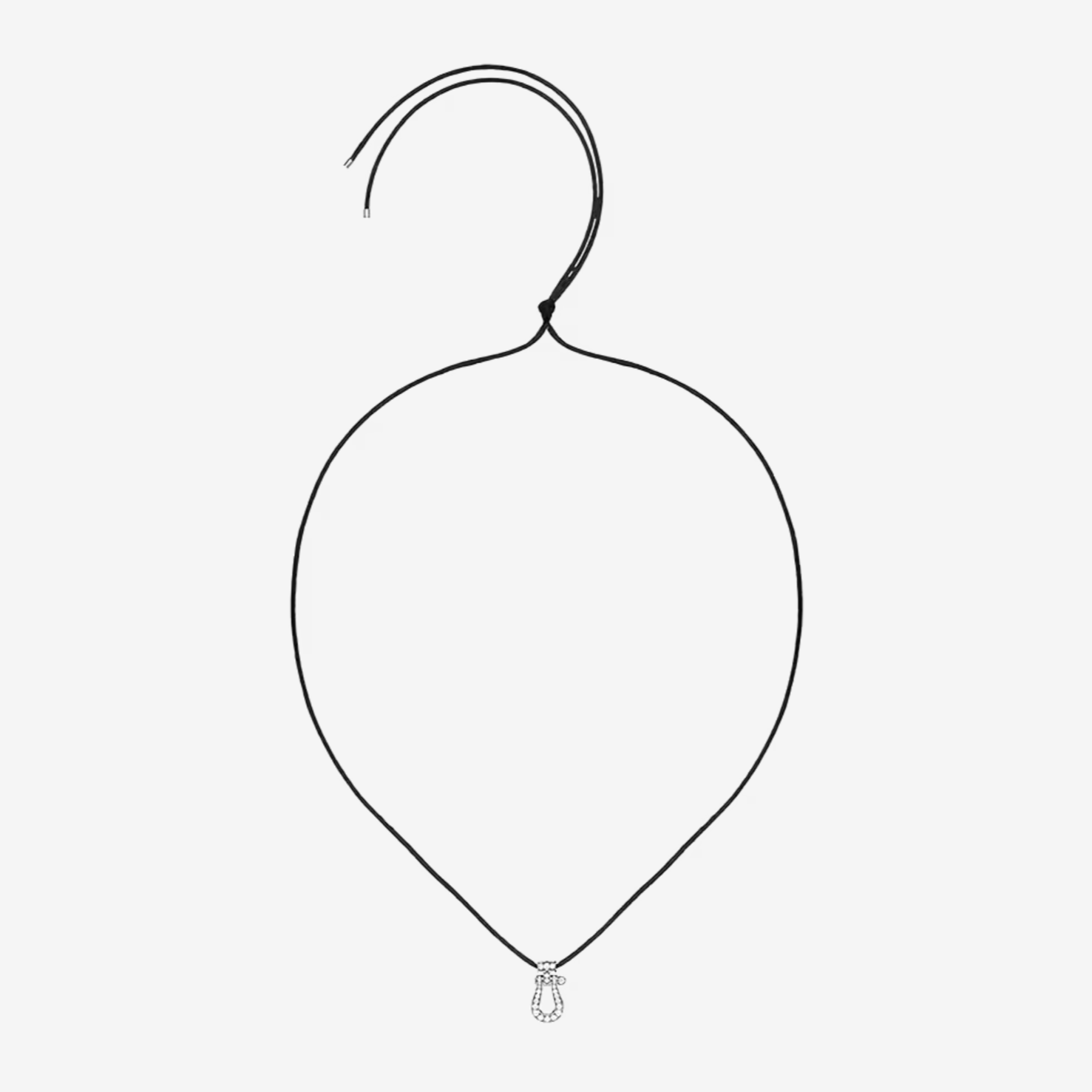 FRED FORCE 10 PENDANT FULL DIAMOND NECKLACE MEDIUM MODEL