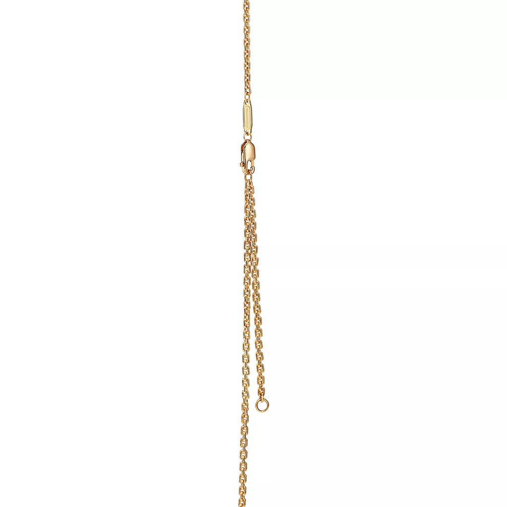 TIFFANY LINK NECKLACE GOLD WITH FRESHWATER PEARLS