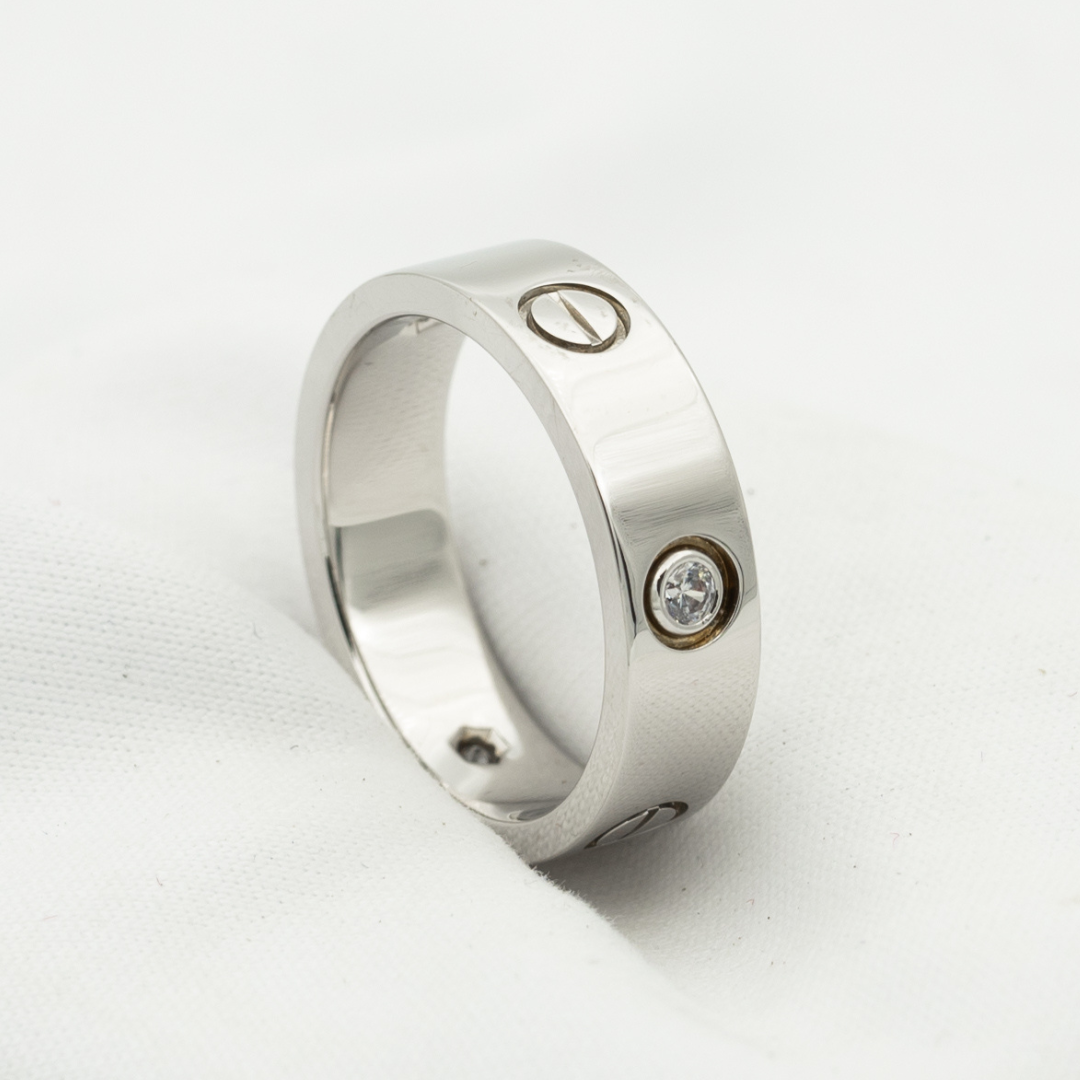 CARTIER LOVE RING 5.5MM 3 DIAMONDS