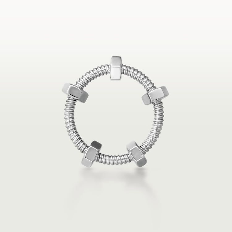 CARTIER NUTS AND BOLTS SILVER RING