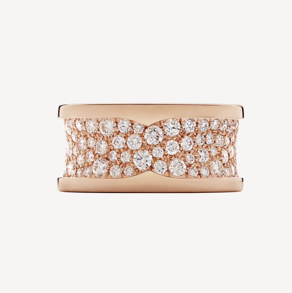 Bvlgari ZERO 1 WITH PAVED DIAMONDS ON THE SPIRAL RING
