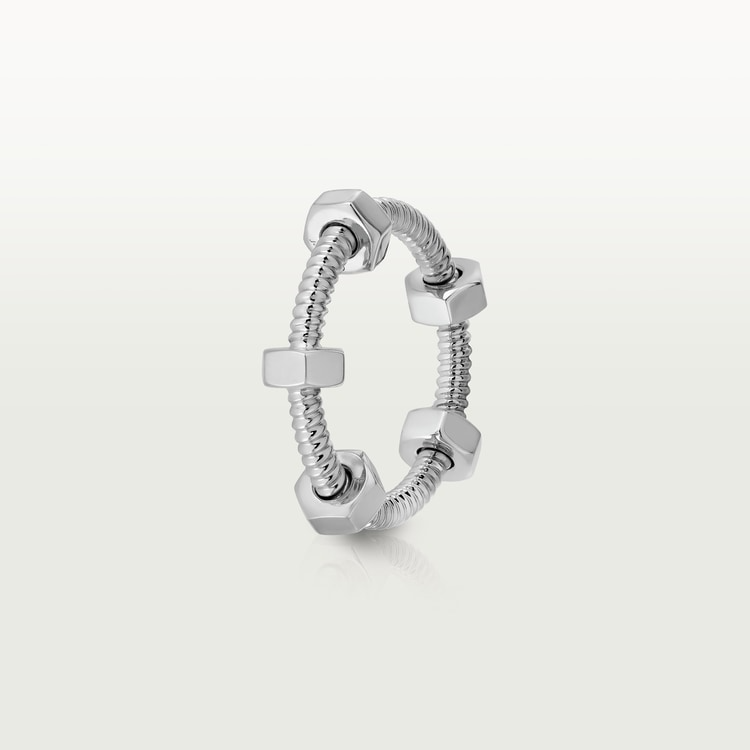 CARTIER NUTS AND BOLTS SILVER RING