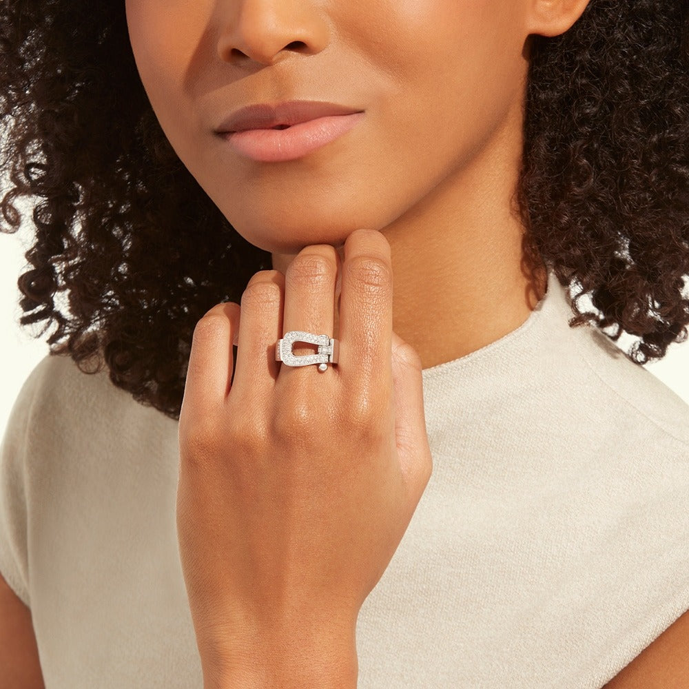 FRED FORCE 10 FULL DIAMOND RING LARGE MODEL