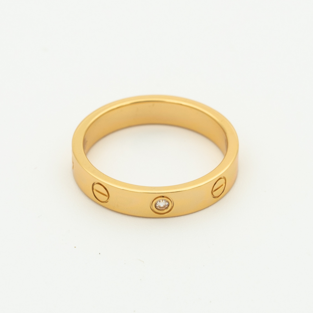 CARTIER LOVE RING 4MM 1 DIAMOND