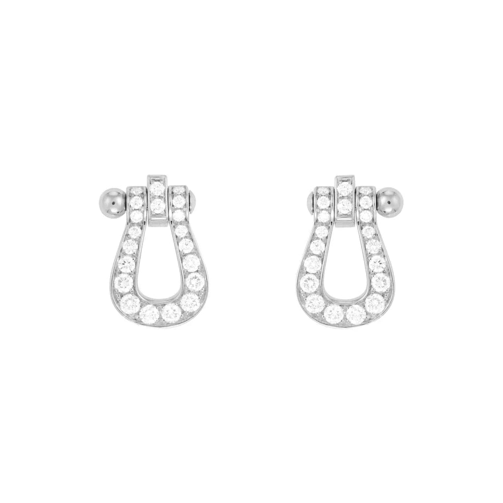 FRED FORCE 10 FULL DIAMOND STUD EARRINGS MINI MODEL