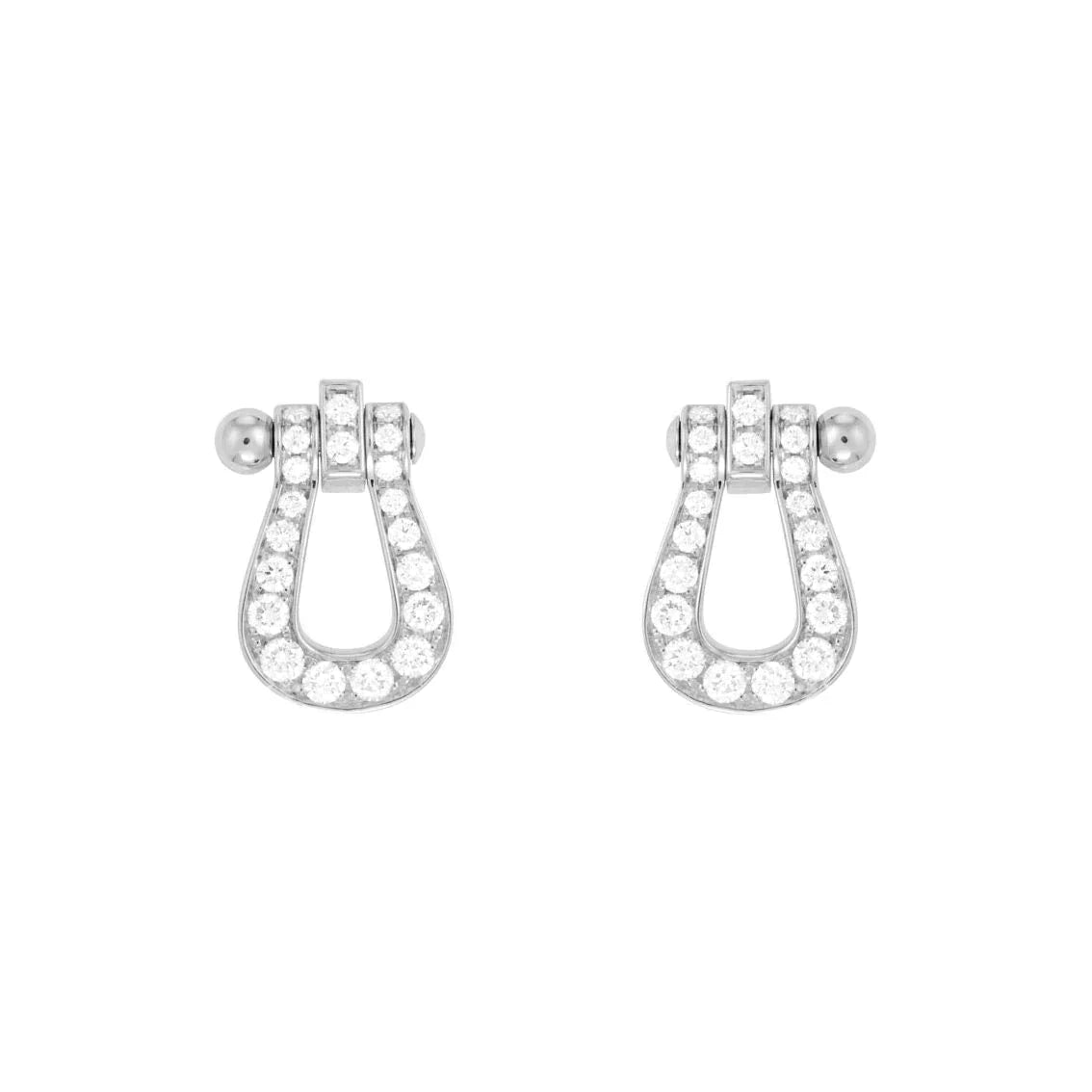FRED FORCE 10 FULL DIAMOND STUD EARRINGS MINI MODEL
