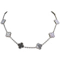 Van Cleef & Arpels CLOVER 10 MOTIFS DARK MOP NECKLACE