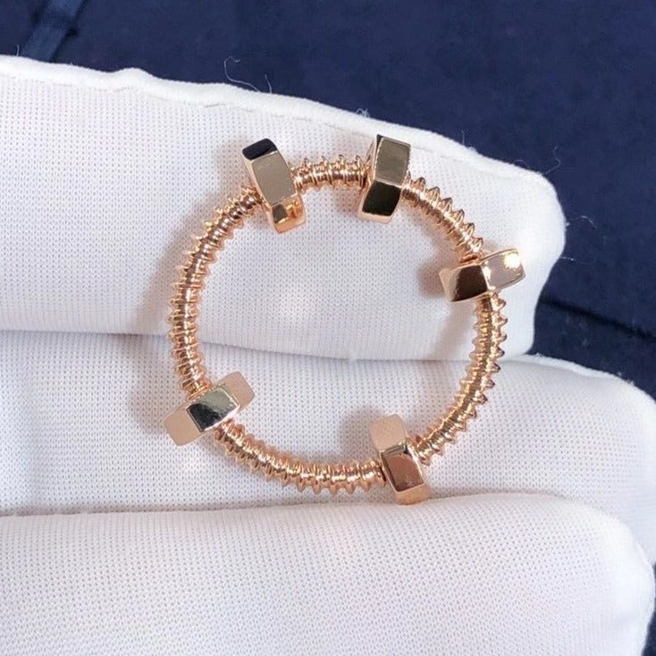 CARTIER NUTS AND BOLTS PINK GOLD RING