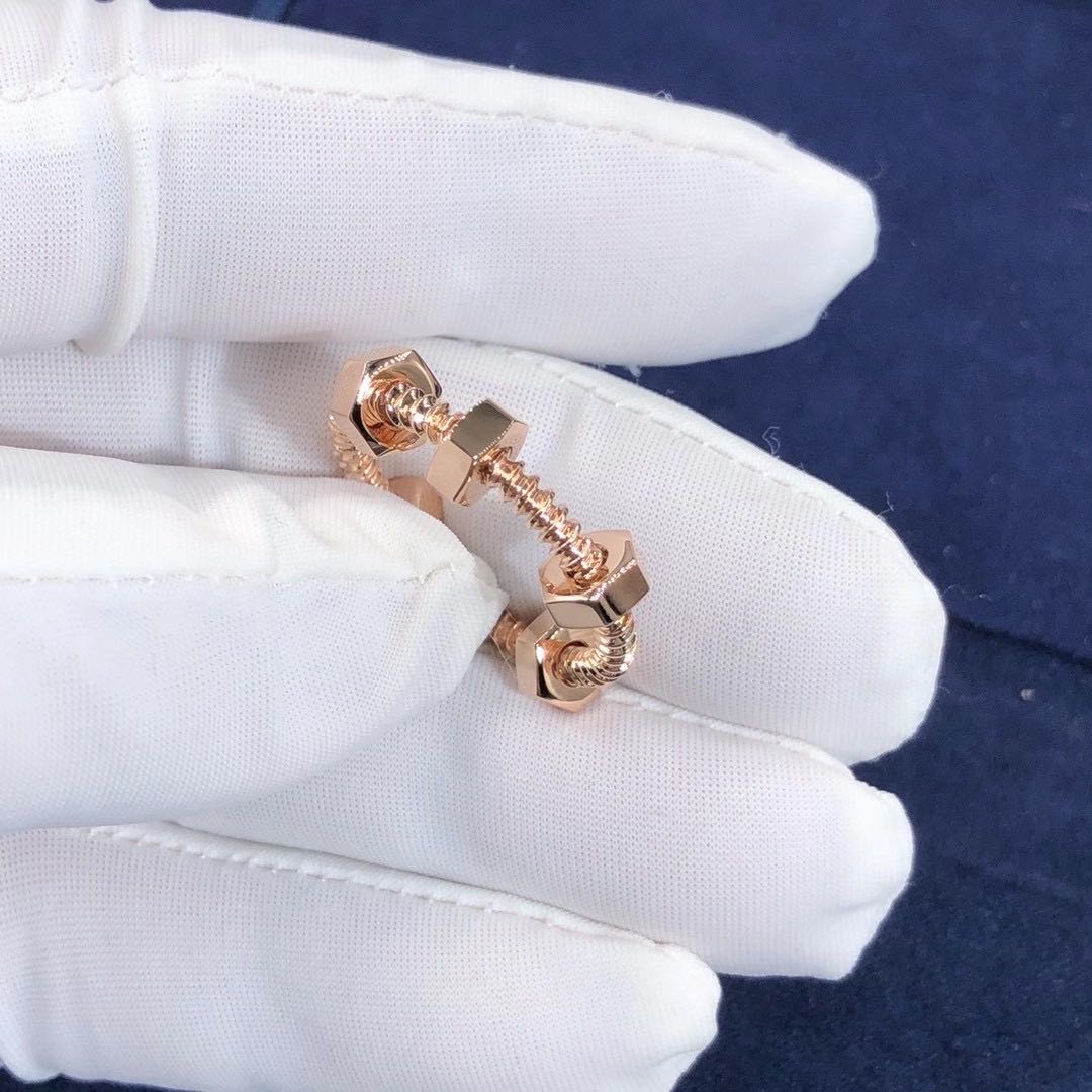 CARTIER NUTS AND BOLTS PINK GOLD RING