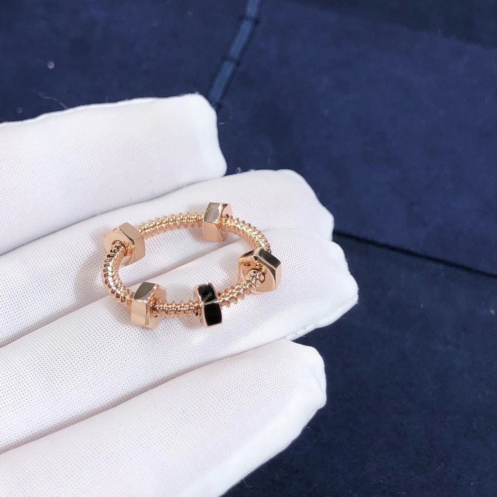 CARTIER NUTS AND BOLTS PINK GOLD RING