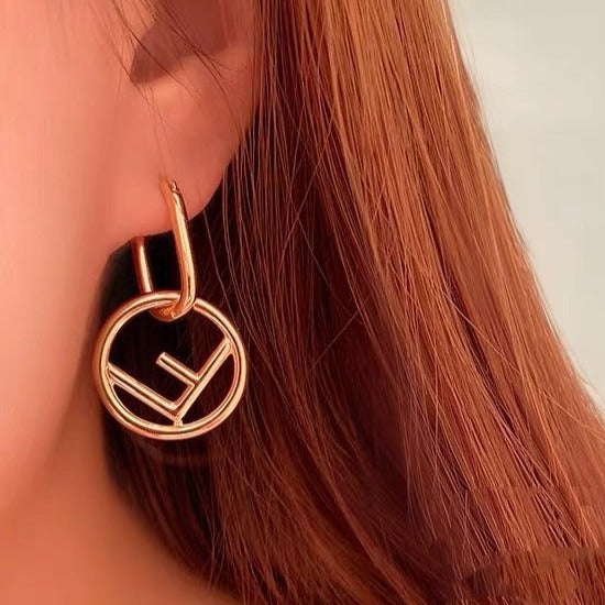 FENDI F LOGO EARRINGGS