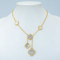Van Cleef & Arpels CLOVER GOLD MOP NECKLACE 6 MOTIF