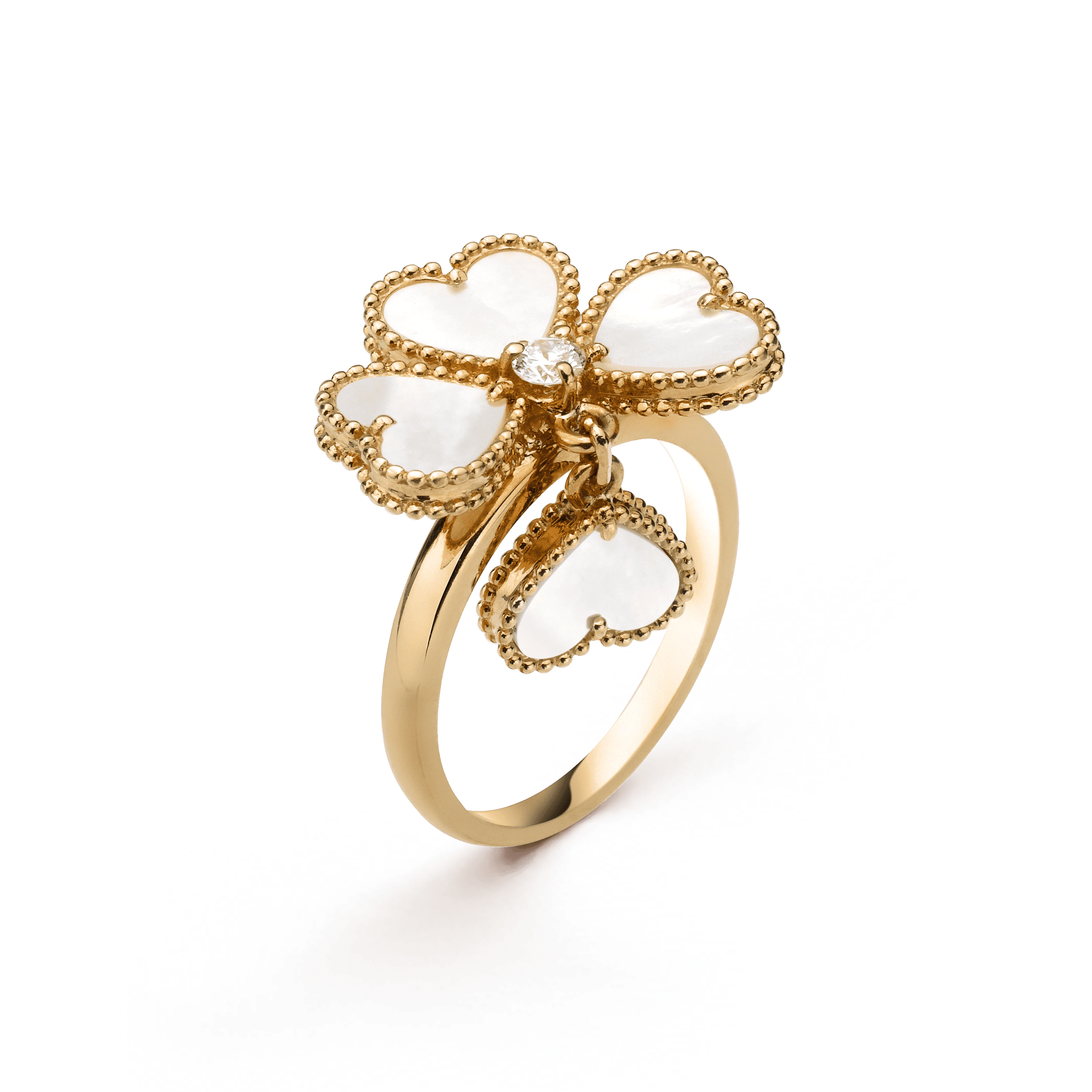 Van Cleef & Arpels SWEET CLOVER WHITE MOP RING
