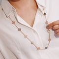 Van Cleef & Arpels CLOVER 20 MOTIFS DARK MOP DIAMOND PINK GOLD