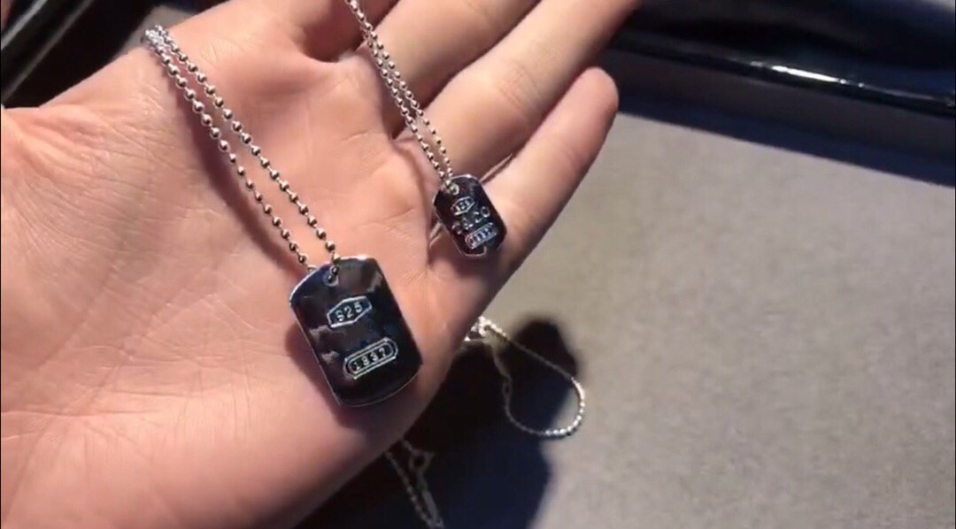 TIFFANY DOG TAG NECKLACE