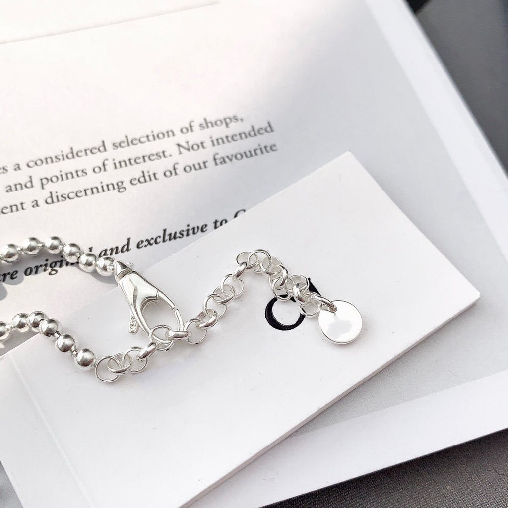 GUCCI INTERLOCKING NECKLACE G PENDANT  STERLING SILVER