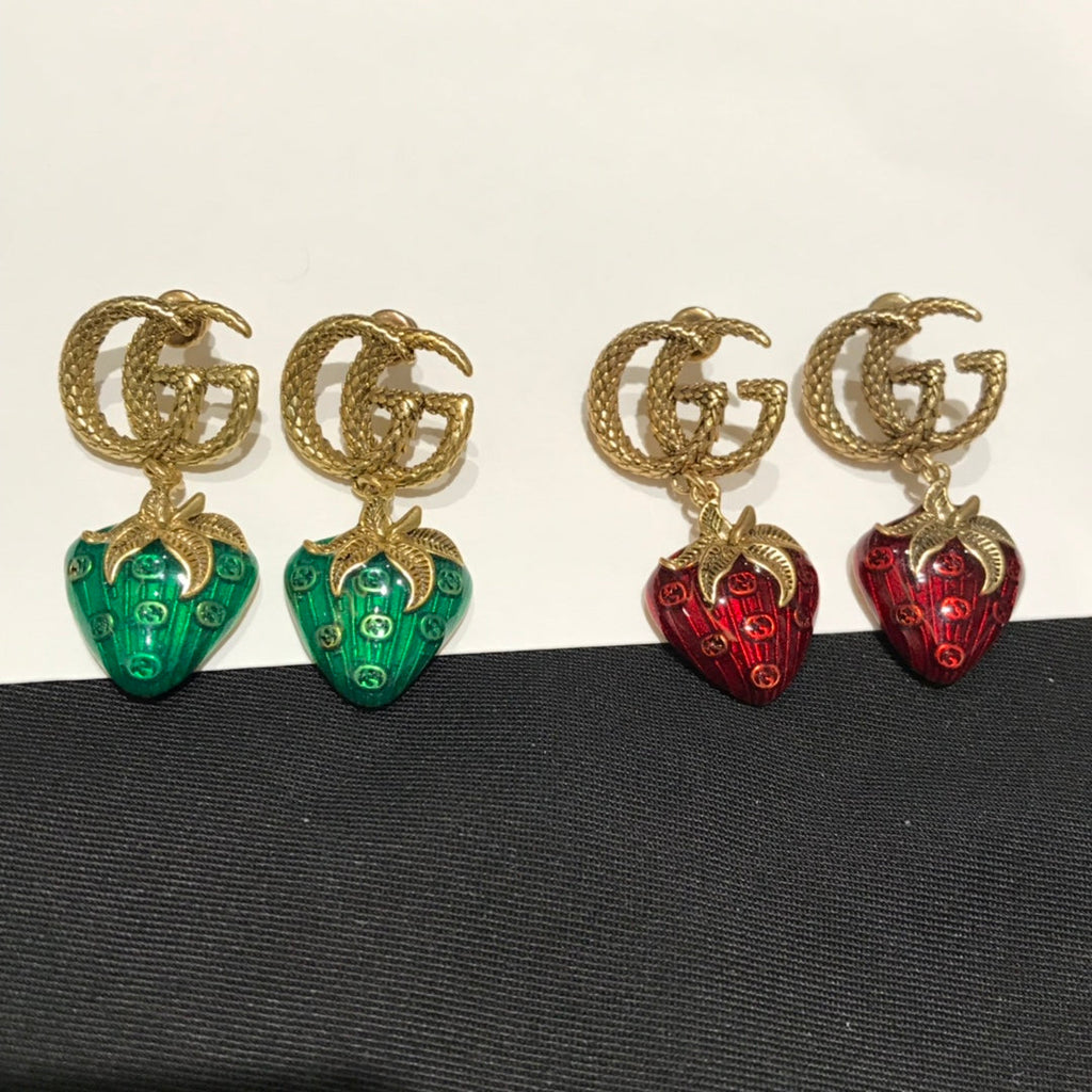 GUCCI STRAWBERRY EARRINGS